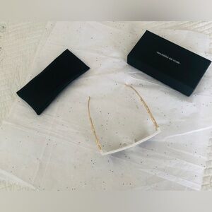 Maniere De Voir WHITE GOLD WOMEN'S SUNGLASSES.